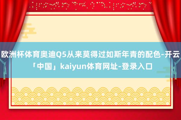 欧洲杯体育奥迪Q5从来莫得过如斯年青的配色-开云「中国」kaiyun体育网址-登录入口