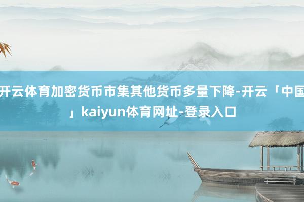 开云体育加密货币市集其他货币多量下降-开云「中国」kaiyun体育网址-登录入口