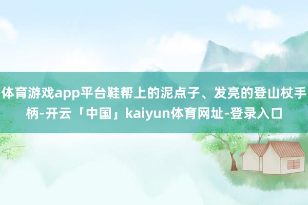 体育游戏app平台鞋帮上的泥点子、发亮的登山杖手柄-开云「中国」kaiyun体育网址-登录入口