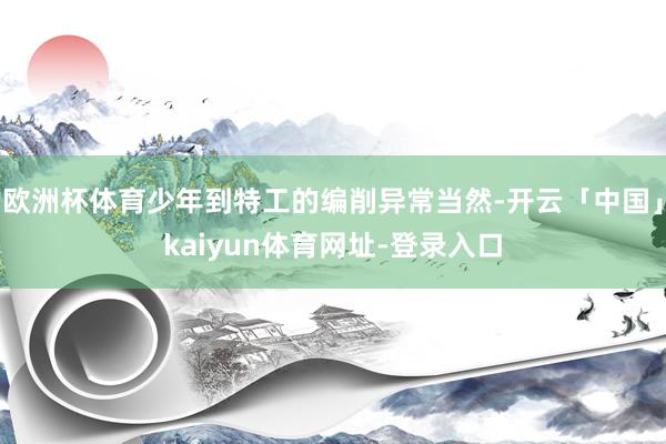 欧洲杯体育少年到特工的编削异常当然-开云「中国」kaiyun体育网址-登录入口