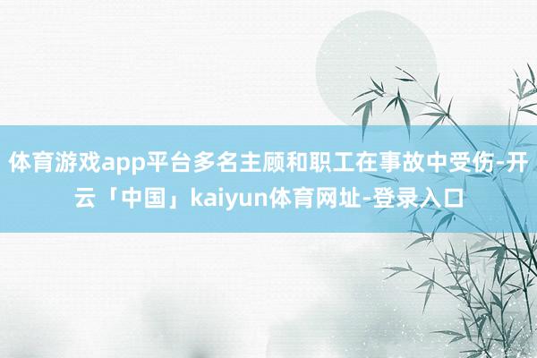 体育游戏app平台多名主顾和职工在事故中受伤-开云「中国」kaiyun体育网址-登录入口