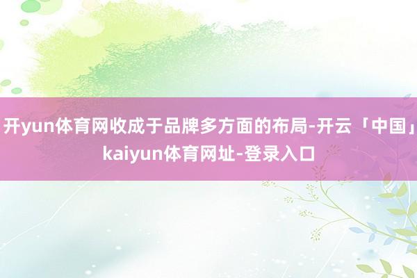 开yun体育网收成于品牌多方面的布局-开云「中国」kaiyun体育网址-登录入口